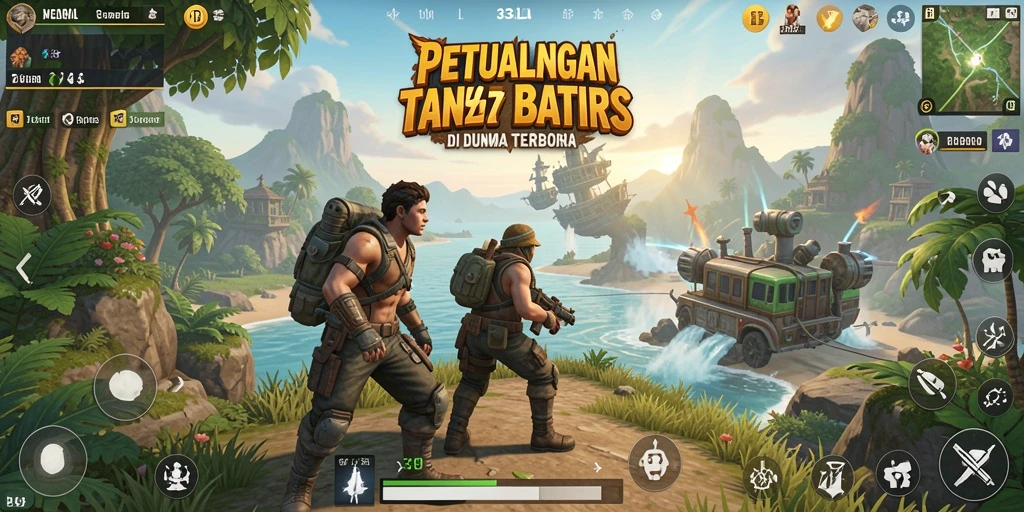 Tangkapan layar gameplay 33L menampilkan petualangan eksplorasi yang mendalam.