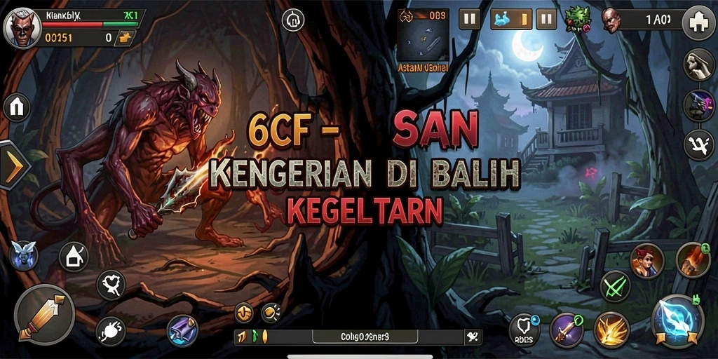 Tangkapan layar gameplay menampilkan kengerian yang menegangkan dalam 6CF.