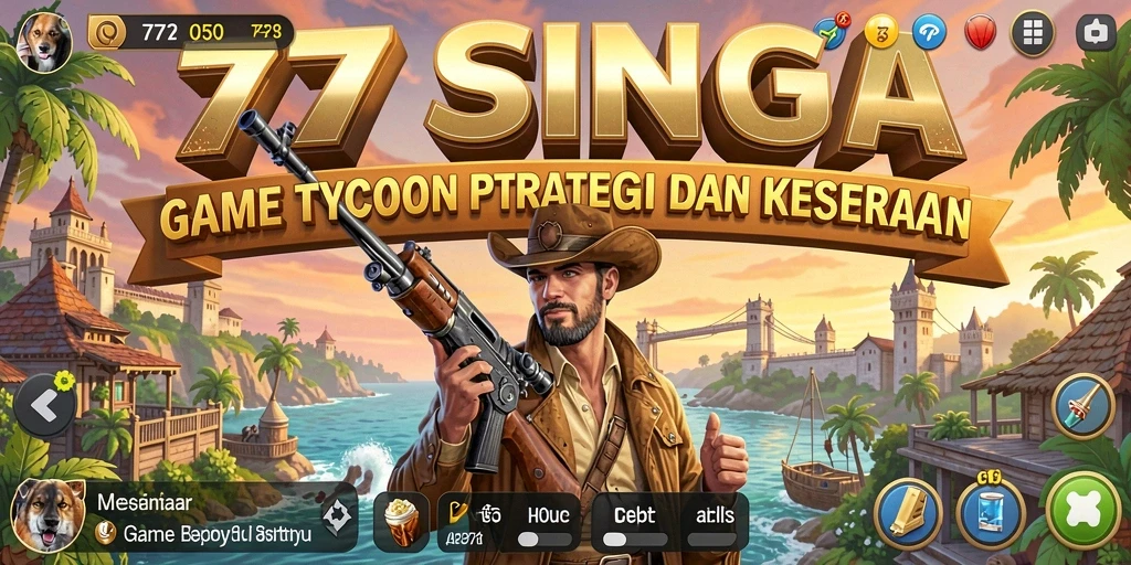 Gameplay seru 77SINGA dengan berbagai strategi Tycoon.