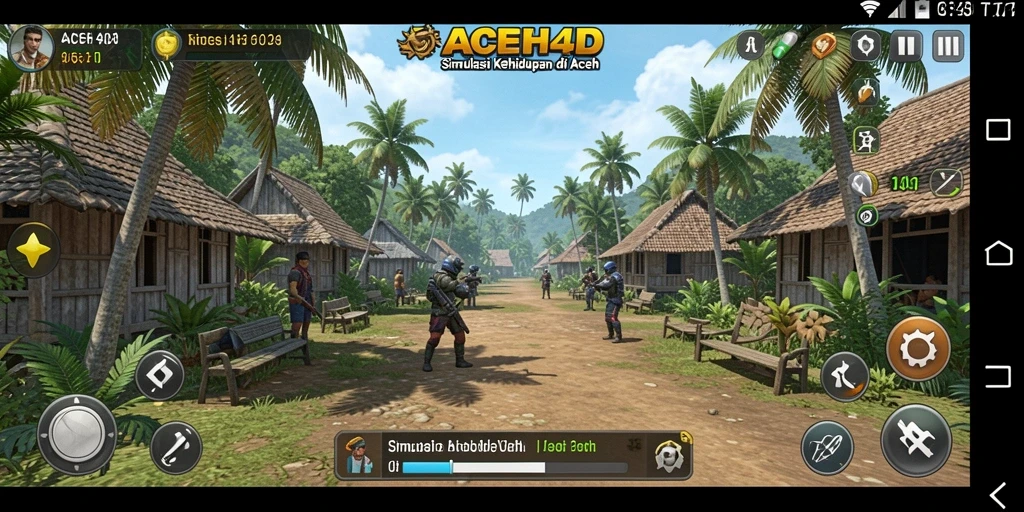 Tampilan menarik dari gameplay ACEH4D yang memukau.