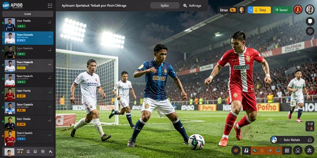 Tampilan gameplay Sportsbook dengan antarmuka menarik dan fitur lengkap.