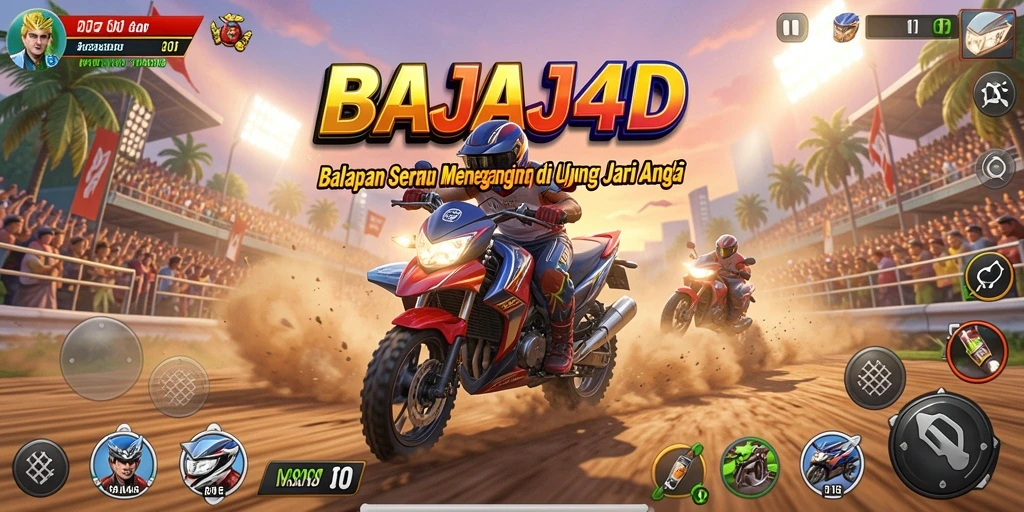 Tangkapan layar <strong>BAJAJ4D</strong> menunjukkan aksi balapan yang mendebarkan dan grafis menawan.