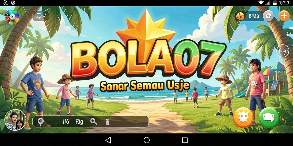 Tampilan gameplay <strong>BOLA07</strong> yang penuh warna dan menghibur.