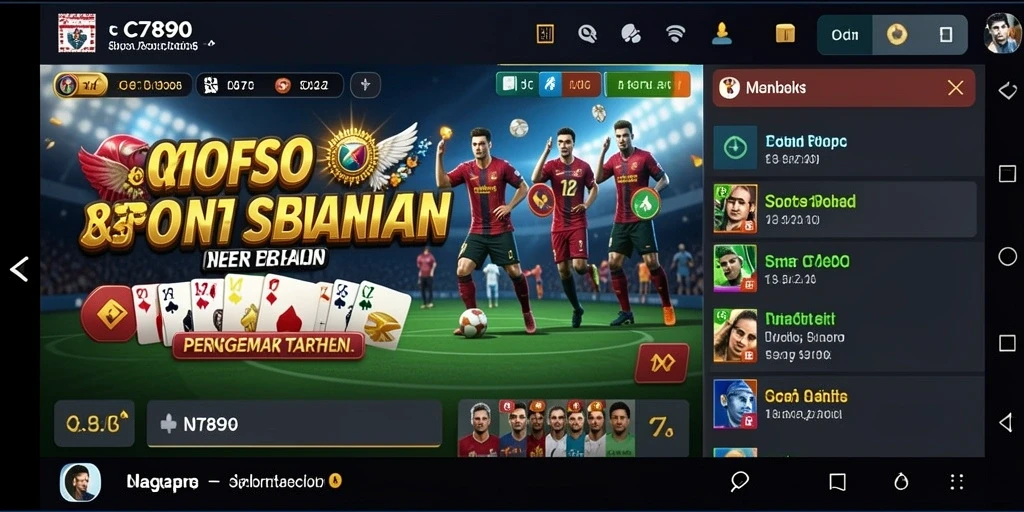 Screenshot C7890 menampilkan tampilan interface taruhan olahraga yang menarik.