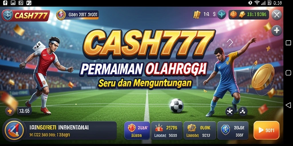 Gameplay seru dalam CASH777 yang menunjukkan aksi olahraga.