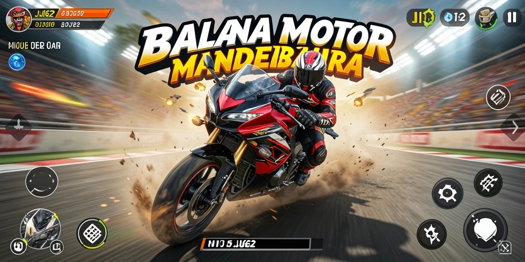 Gameplay menarik dari JJ62 dengan balapan motor yang seru.