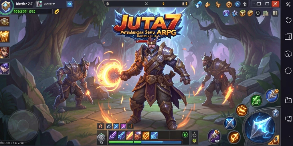 Menampilkan aksi seru dalam dunia petualangan ARPG JUTA7.