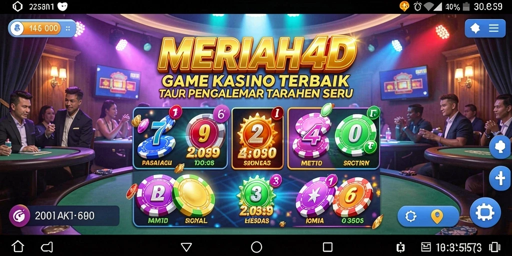 Tampilan gameplay Kasino yang seru dan menarik di MERIAH4D.