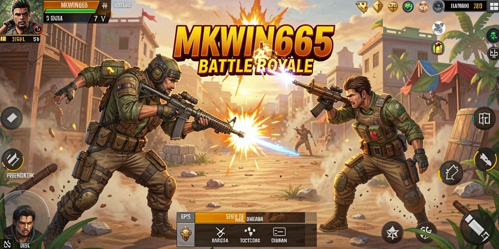 Tampilan gameplay mendebarkan dari <strong>MKWIN666</strong>, siap untuk bertempur di arena.