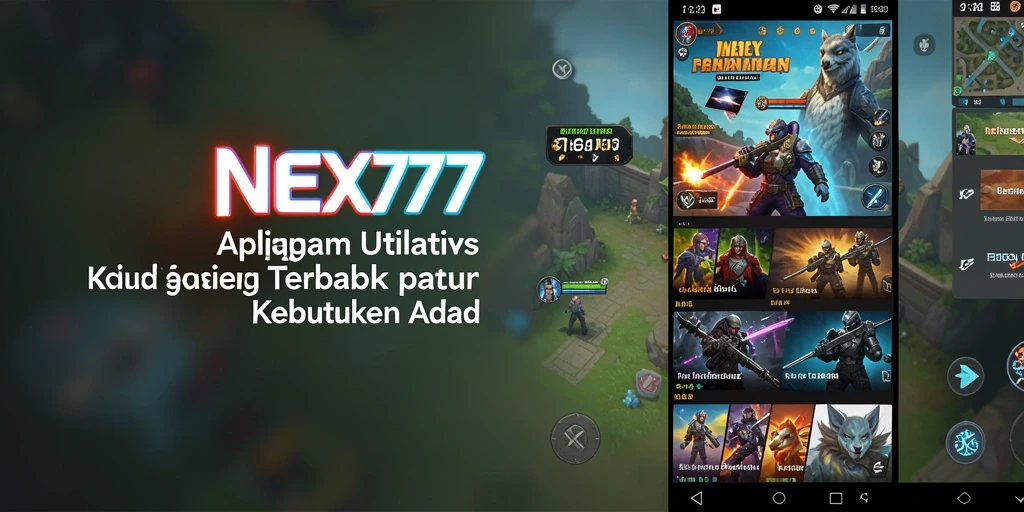 Tampilan antarmuka NEX777 yang sederhana dan informatif.