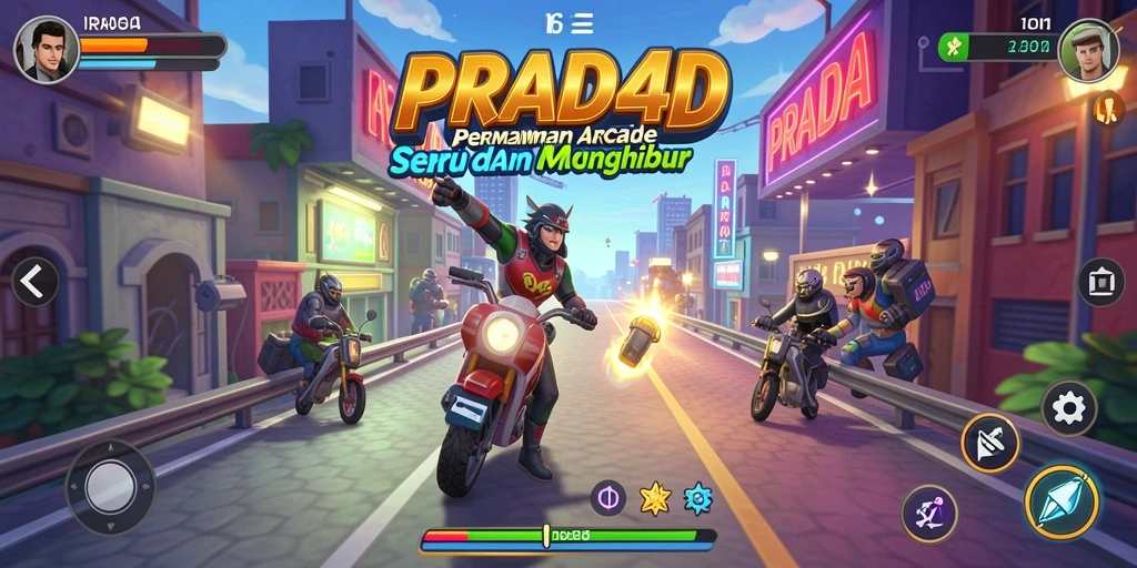 Gameplay menegangkan dan penuh aksi dari PRADA4D.