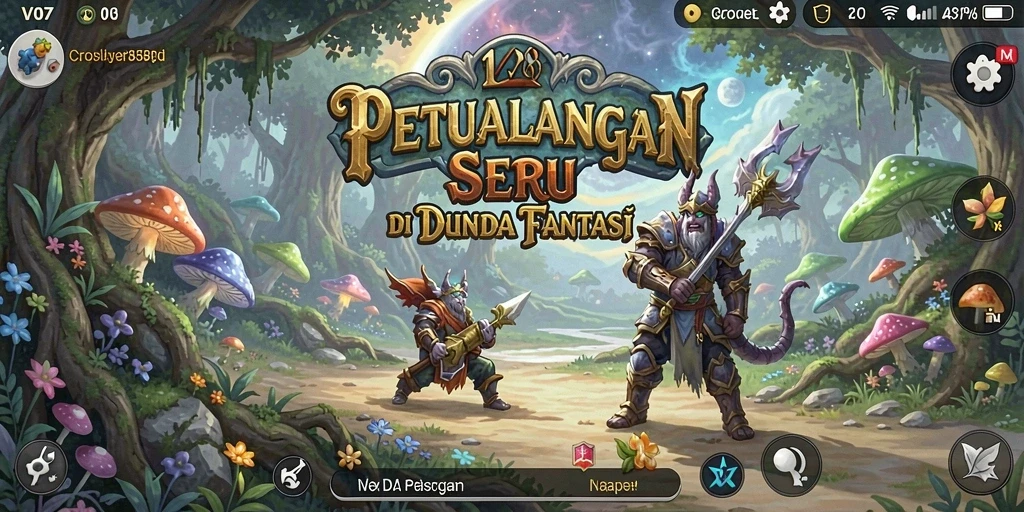 Gameplay seru di dunia petualangan V07 dengan misi menantang.