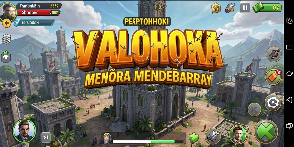 Tampilan gameplay VALOHOKI yang mendebarkan saat melawan gelombang musuh.