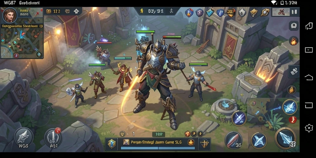 Tangkapan layar utama gameplay WG87 menampilkan aksi strategi yang mendebarkan.